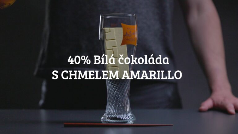 40% Bílá čokoláda S CHMELEM AMARILLO